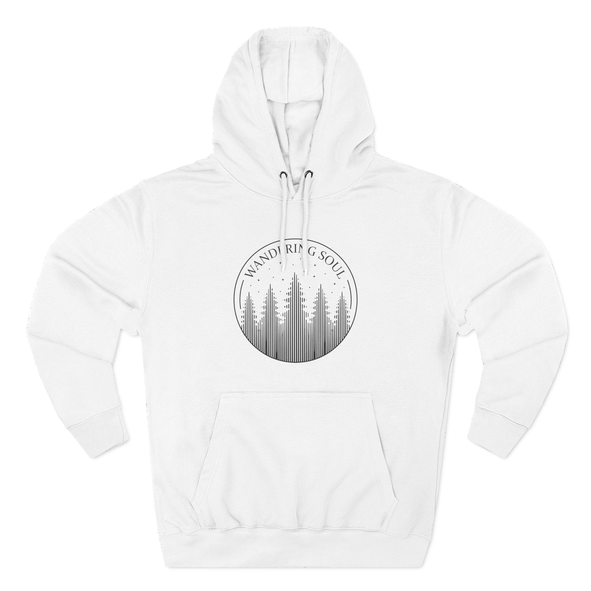 Three-Panel Fleece Hoodie