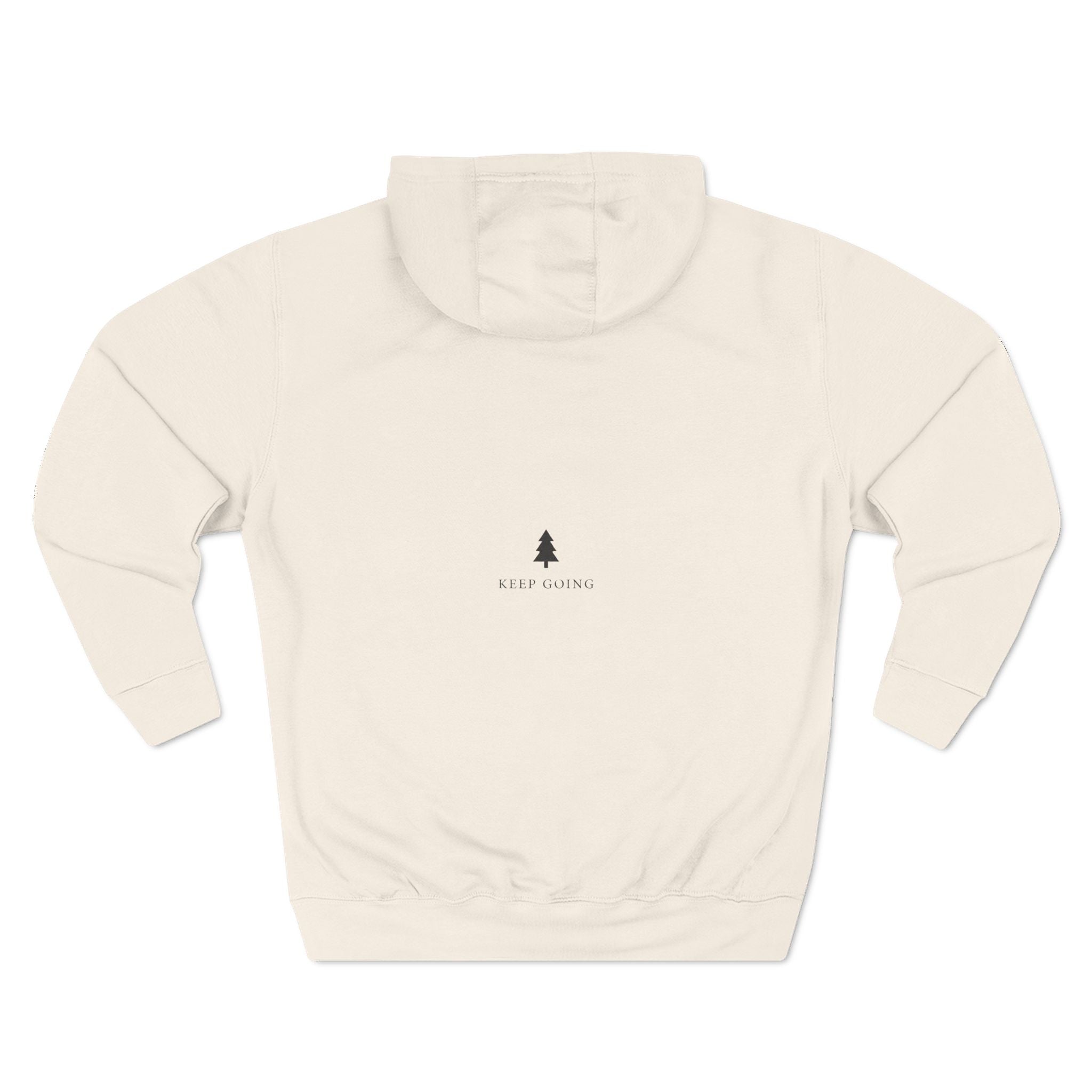 Three-Panel Fleece Hoodie