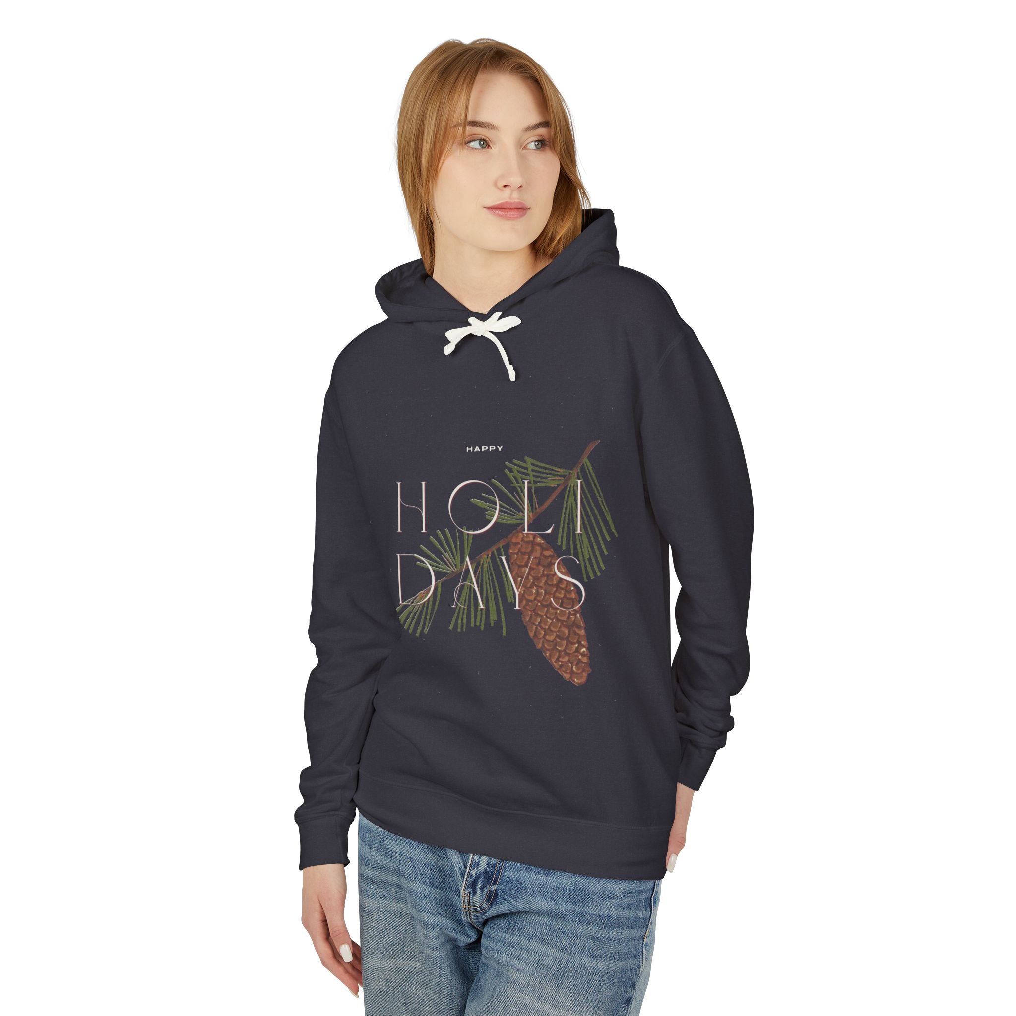 Happy Holidays Pinecone Hoodie