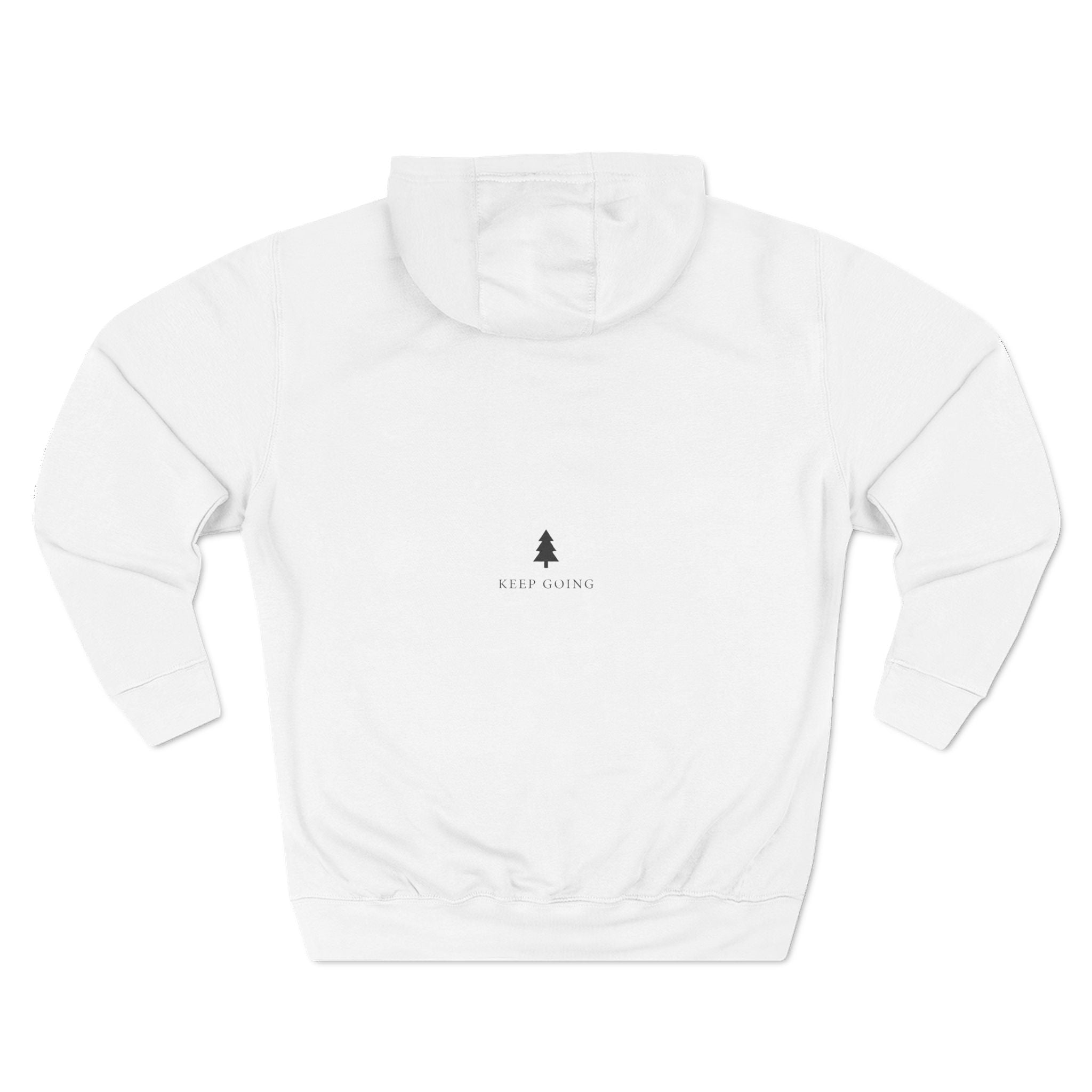 Three-Panel Fleece Hoodie