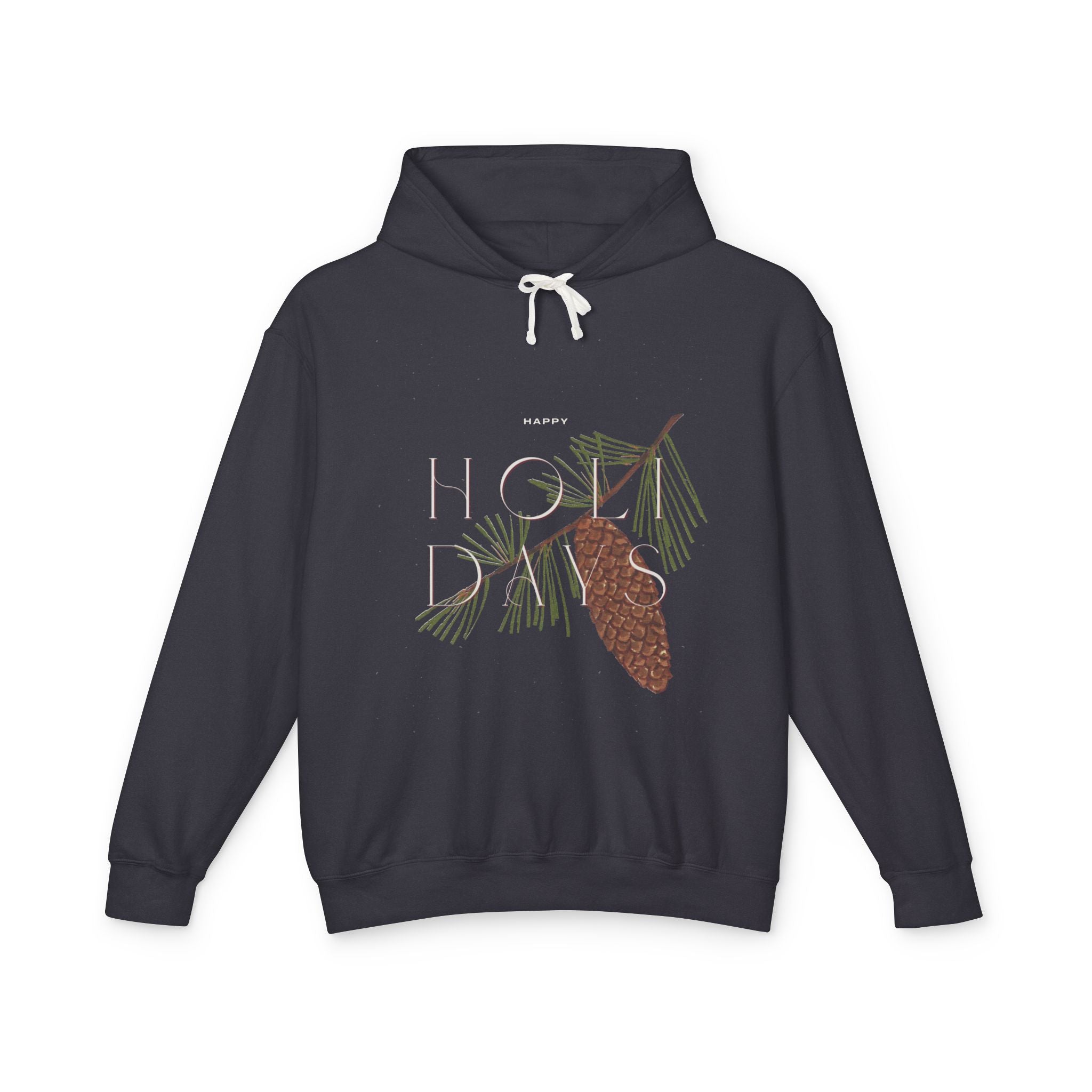 Happy Holidays Pinecone Hoodie