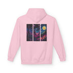 Cosmic Dreamers Hoodie | Night Sky Triptych, Stars, Moon