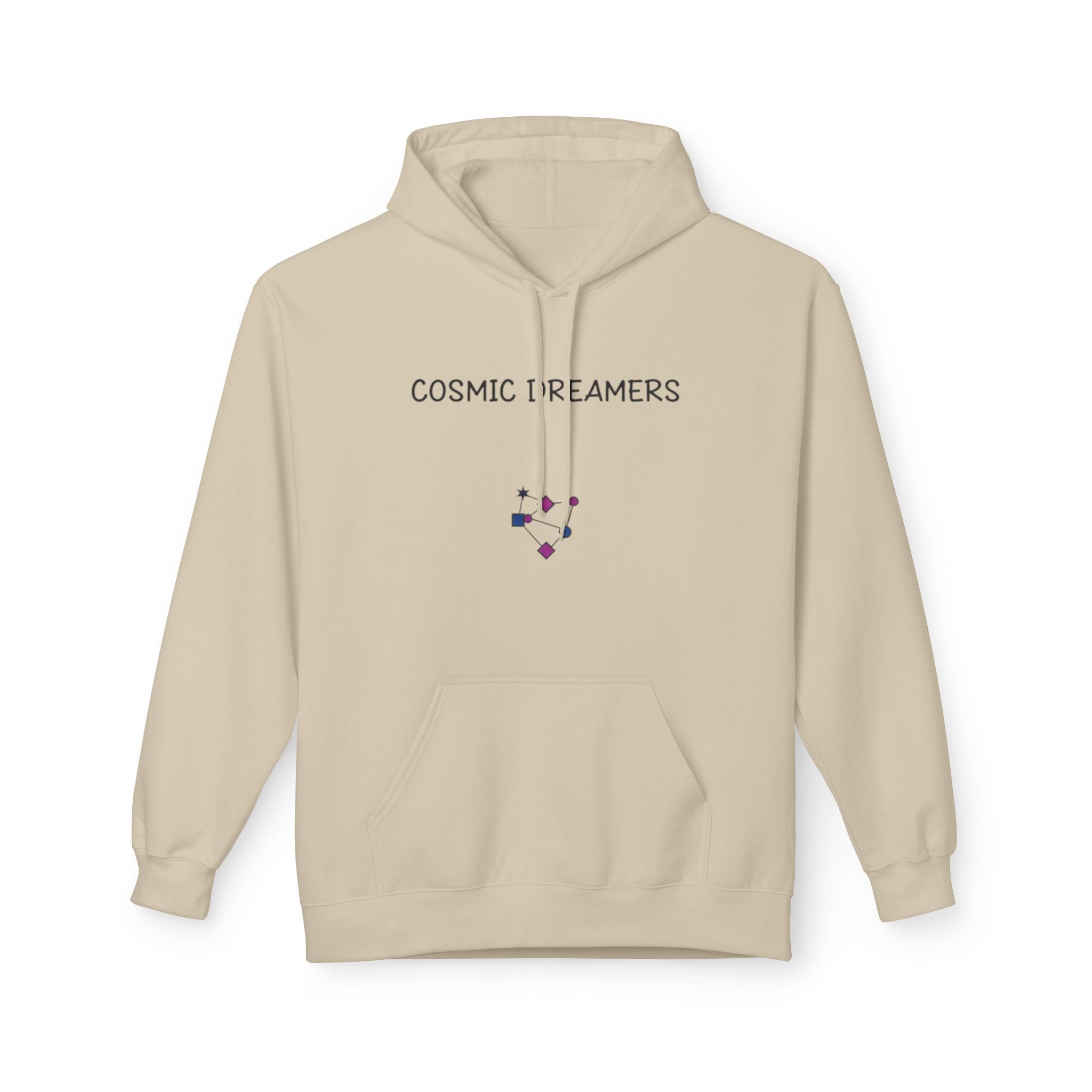 Cosmic Dreamers Hoodie | Night Sky Triptych, Stars, Moon