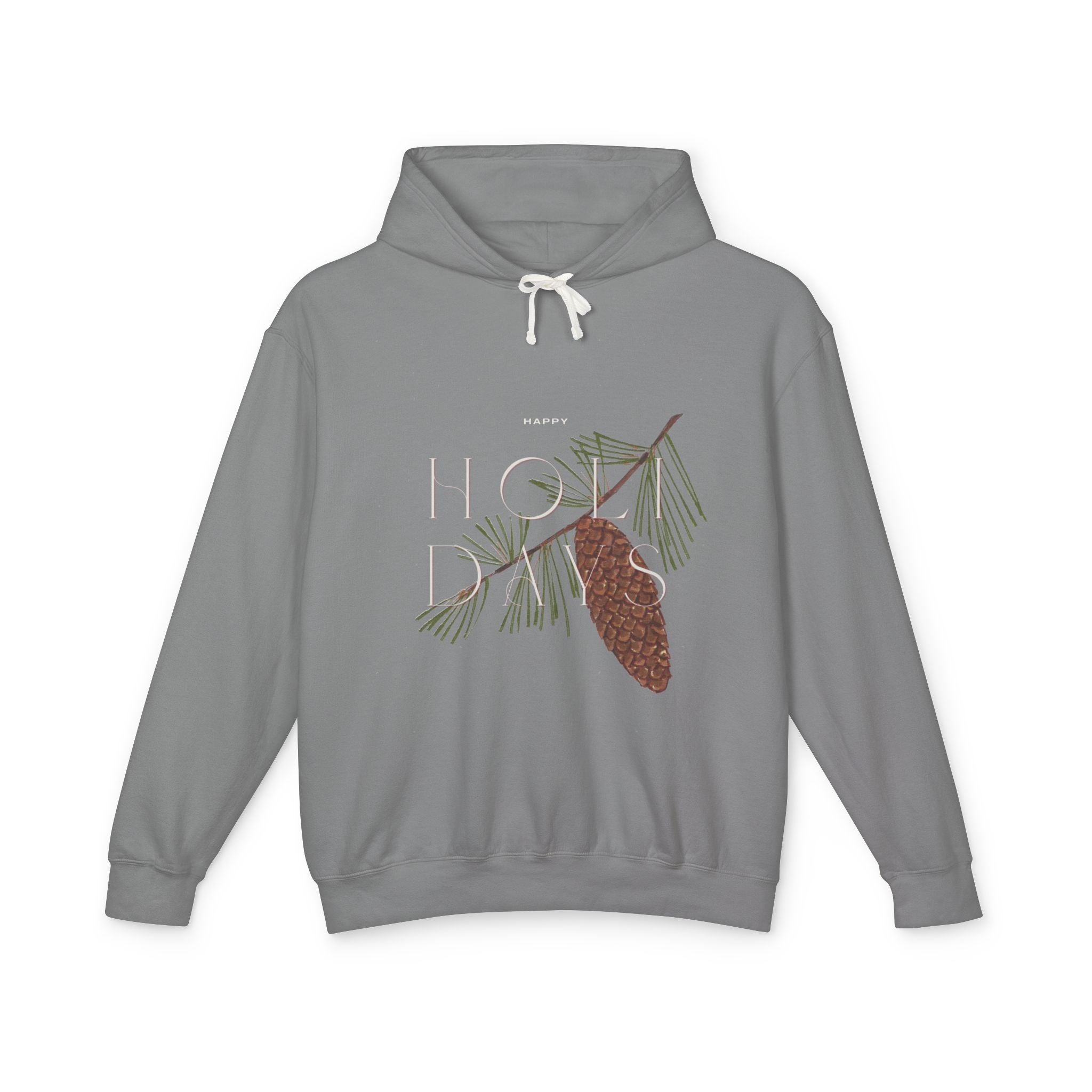 Happy Holidays Pinecone Hoodie
