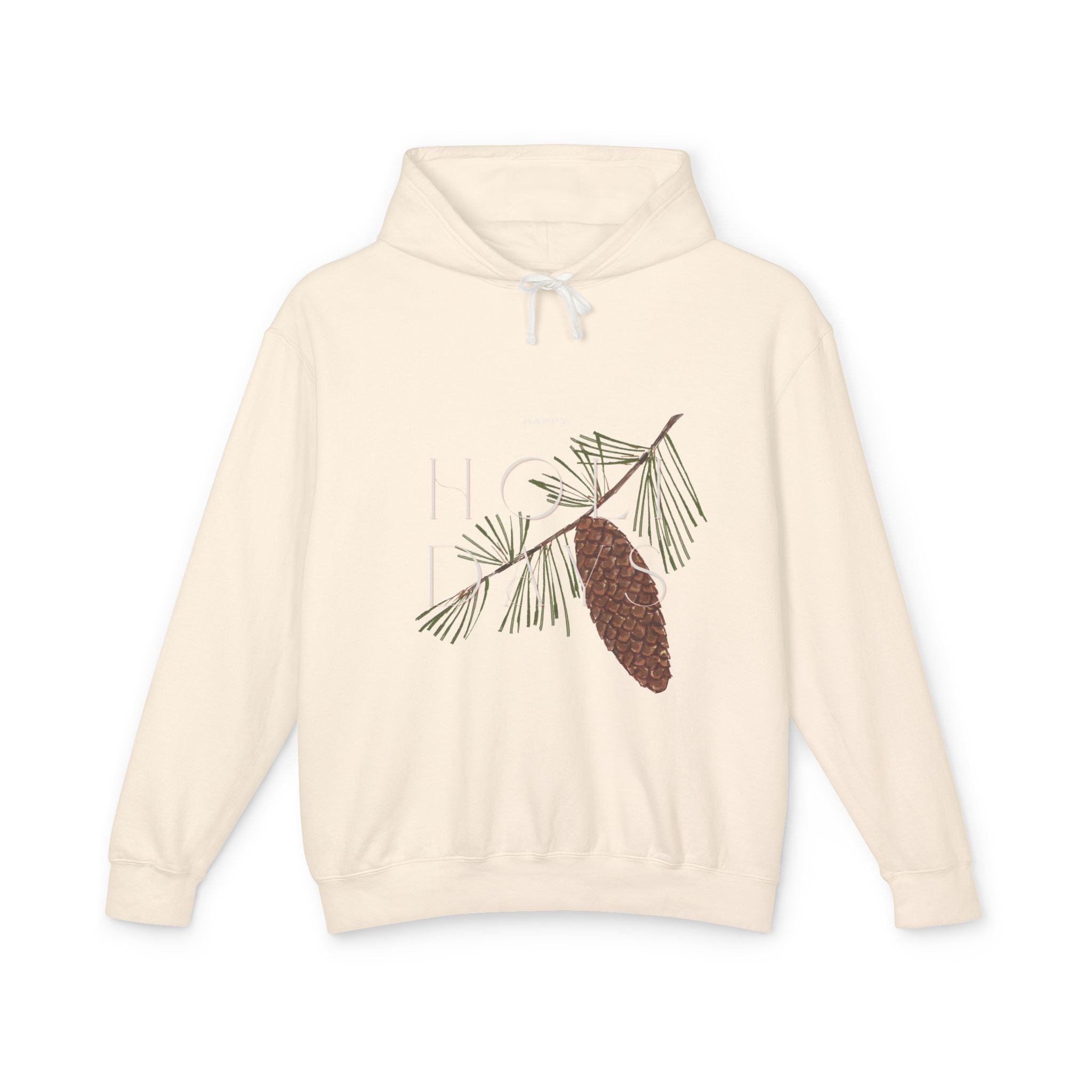 Happy Holidays Pinecone Hoodie