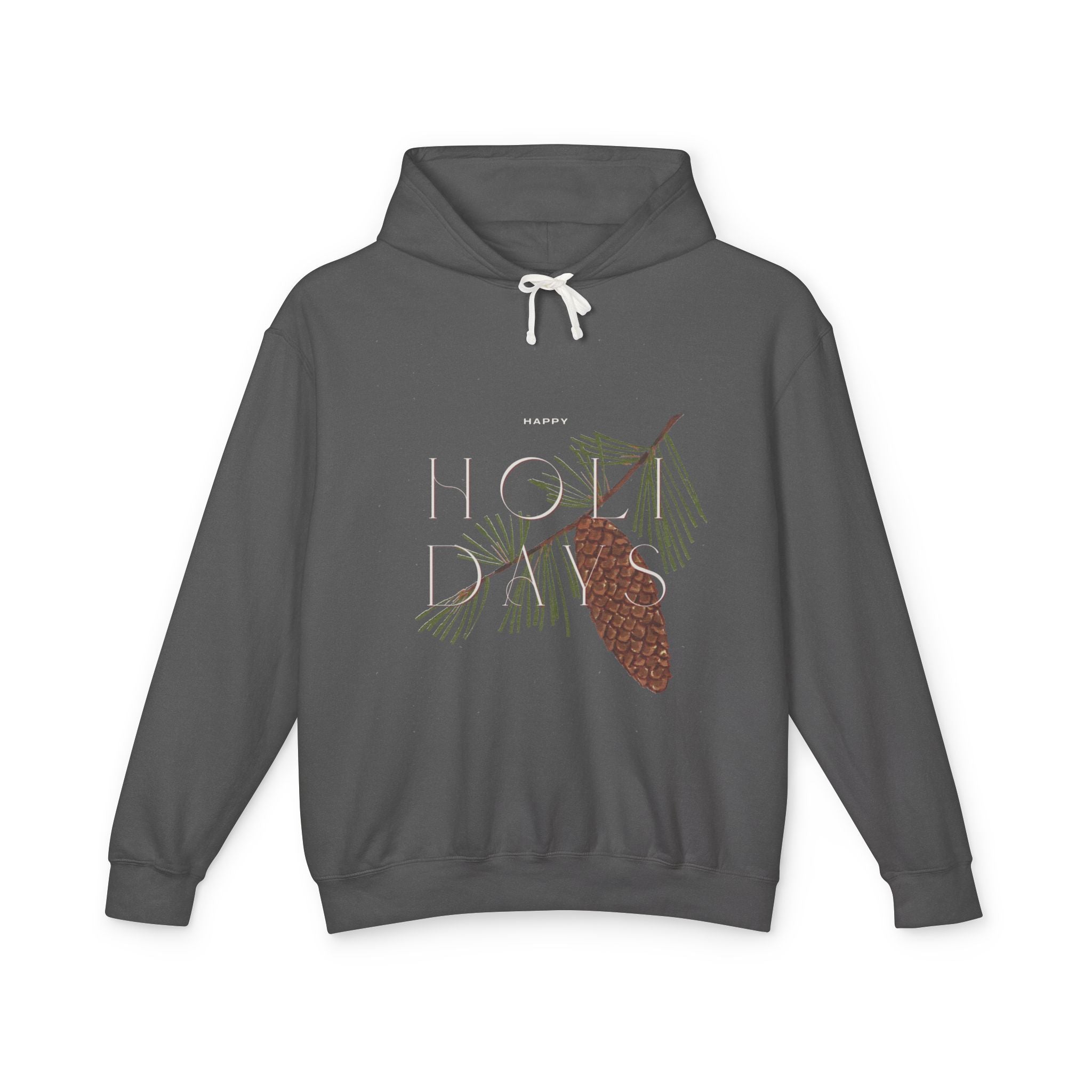 Happy Holidays Pinecone Hoodie