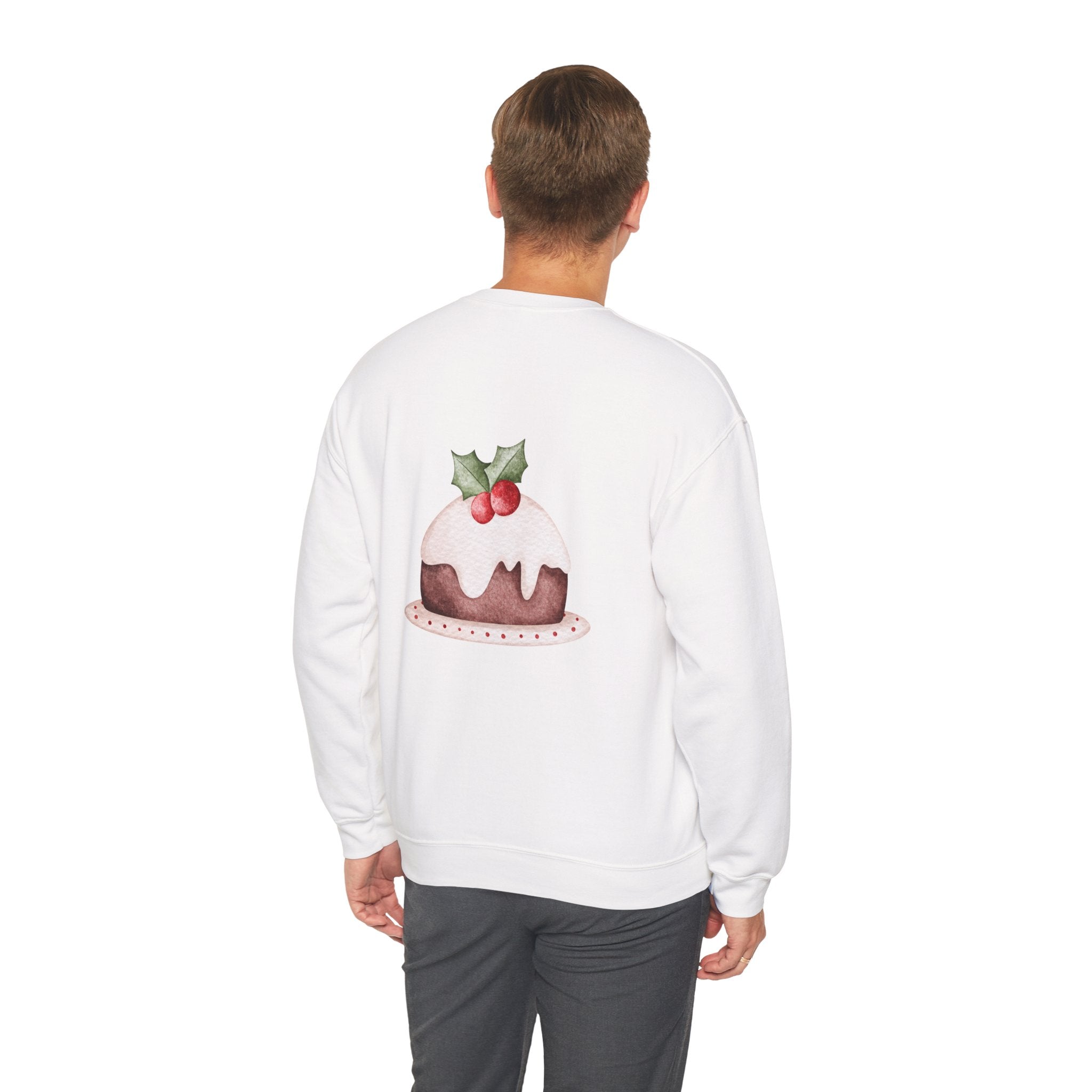 Watercolor Gingerbread Trio Sweatshirt | Candy Cane Gift Sack Sweatshirt