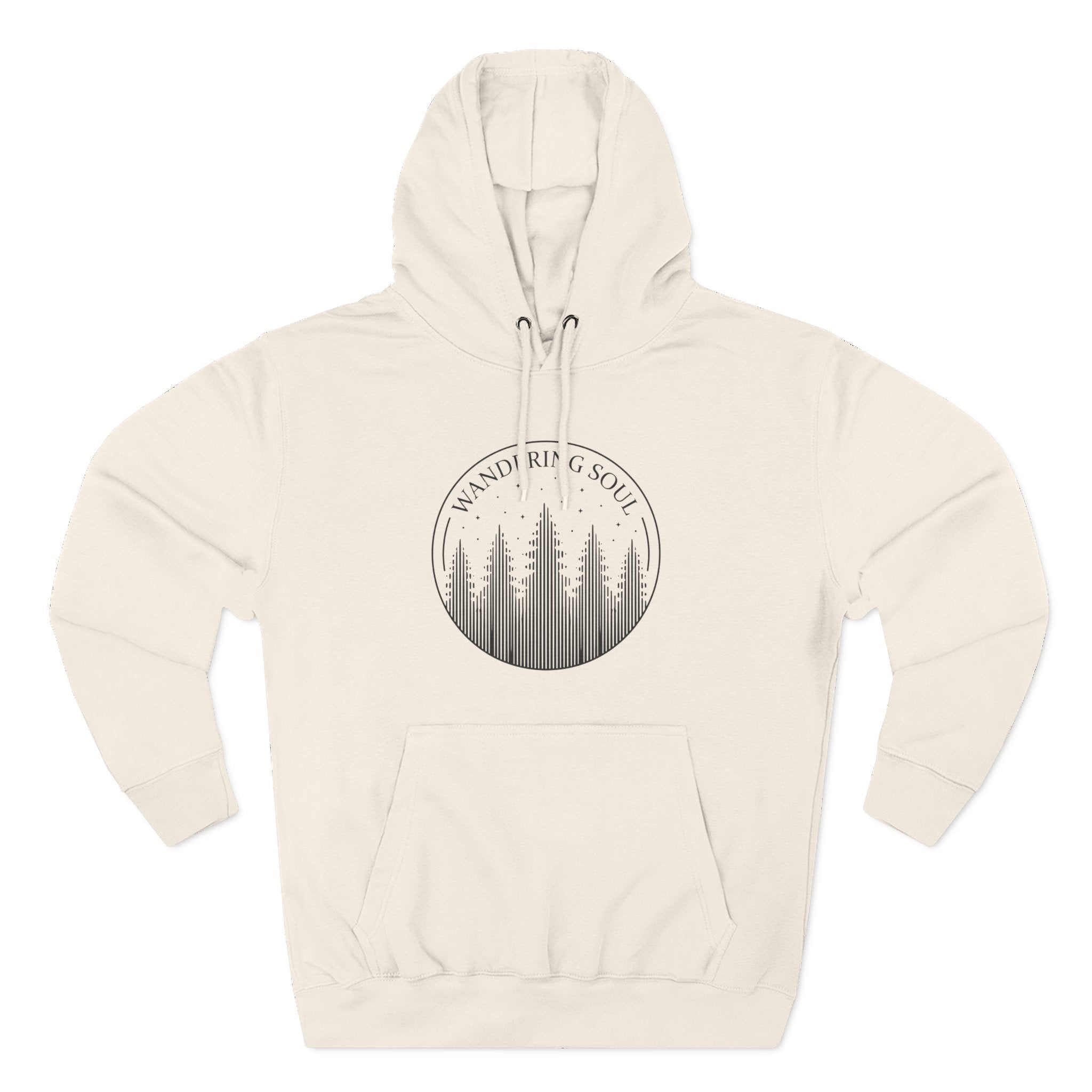 Three-Panel Fleece Hoodie