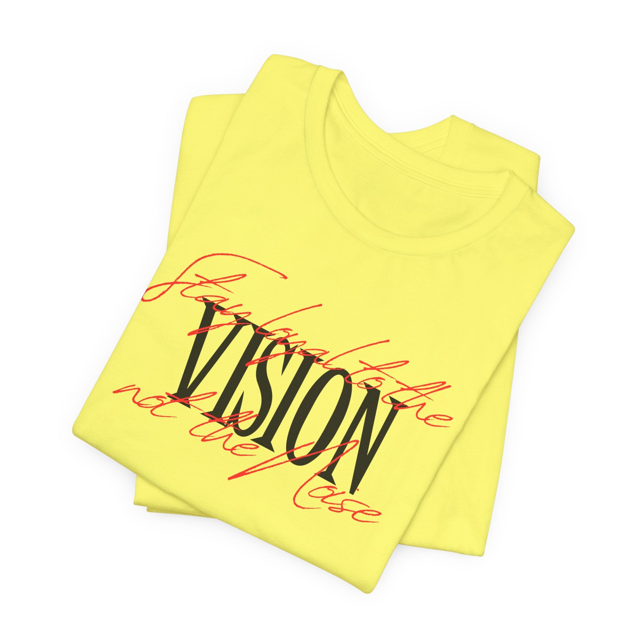 "Focus the Vision" Inspirational Graphic T‑Shirt