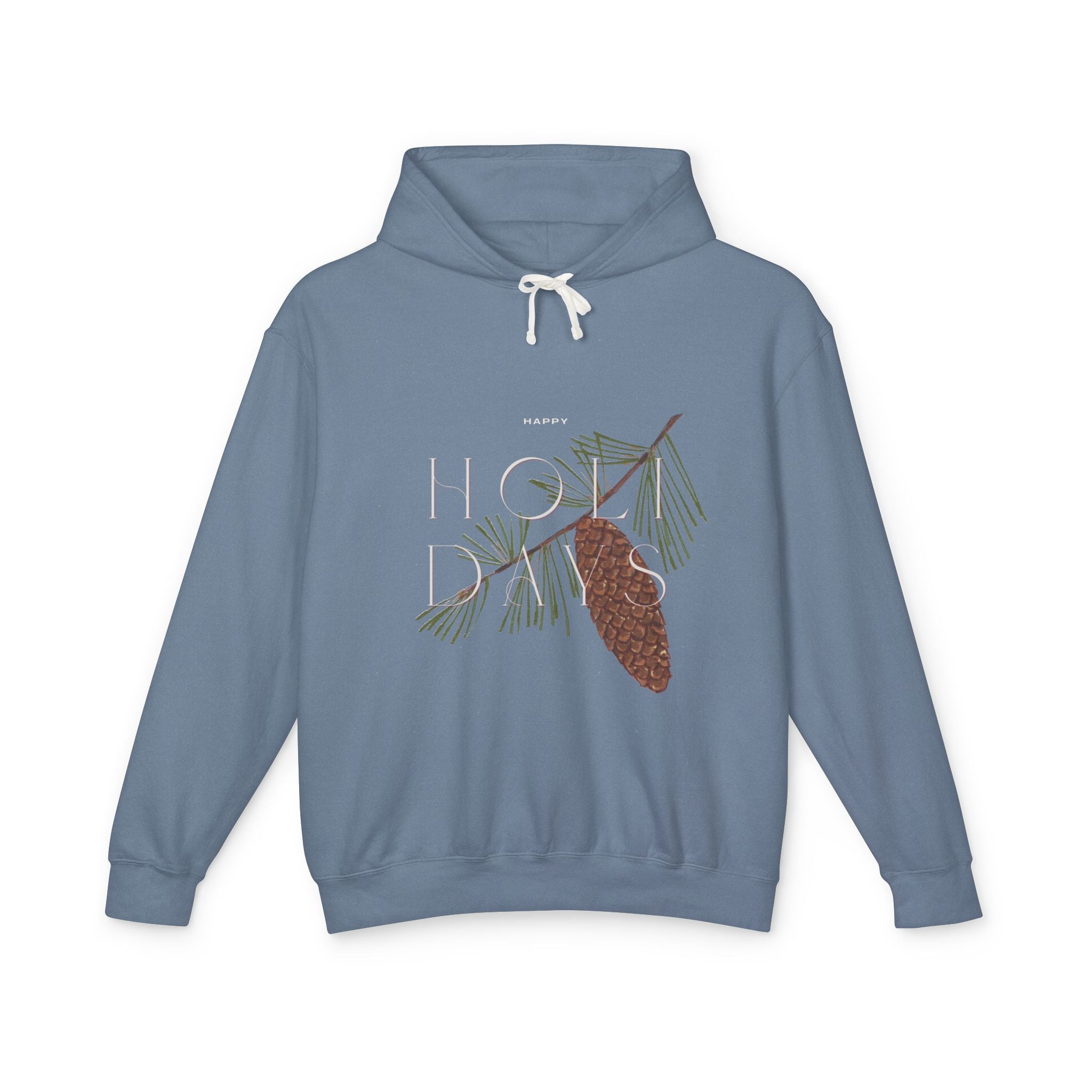 Happy Holidays Pinecone Hoodie