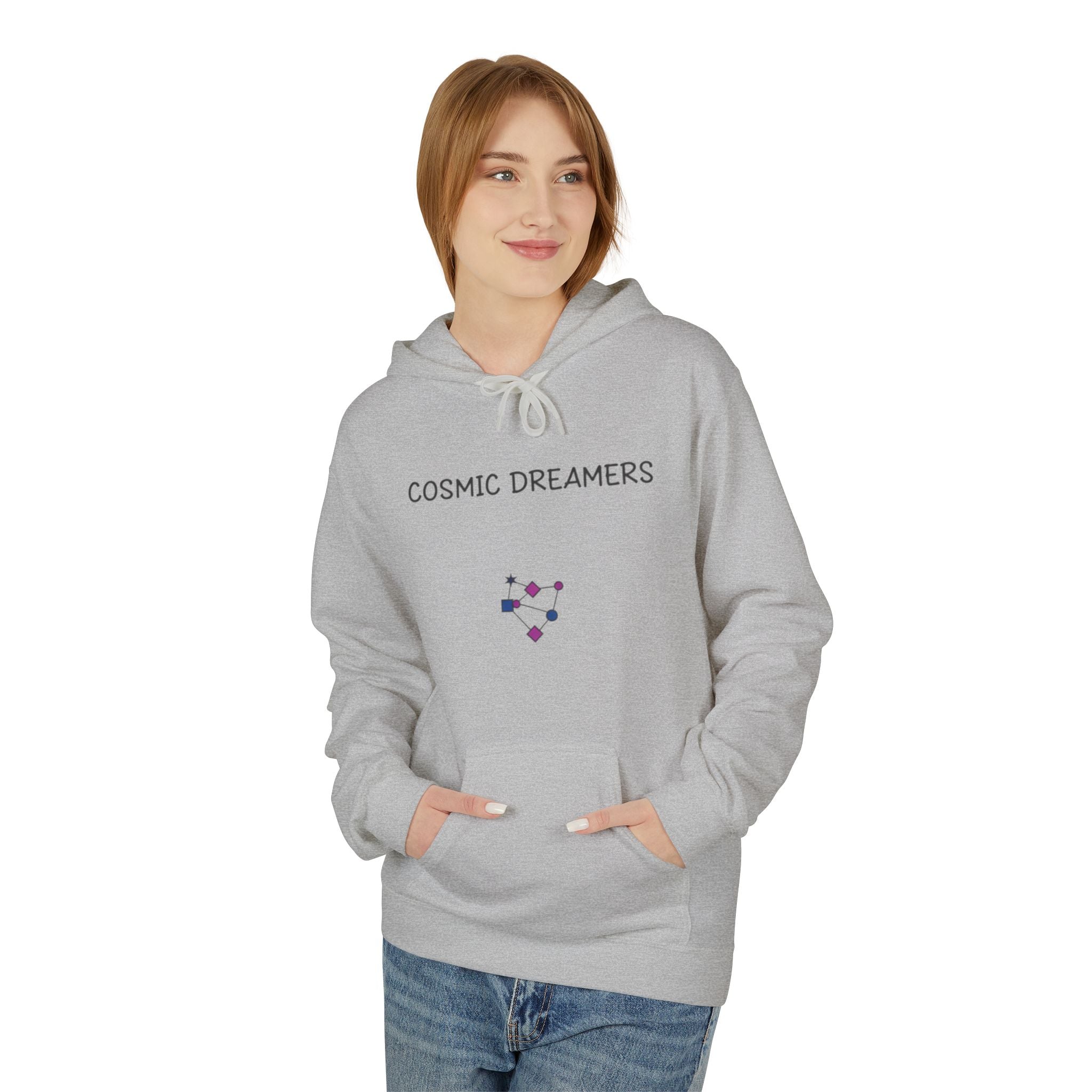 Cosmic Dreamers Hoodie | Night Sky Triptych, Stars, Moon