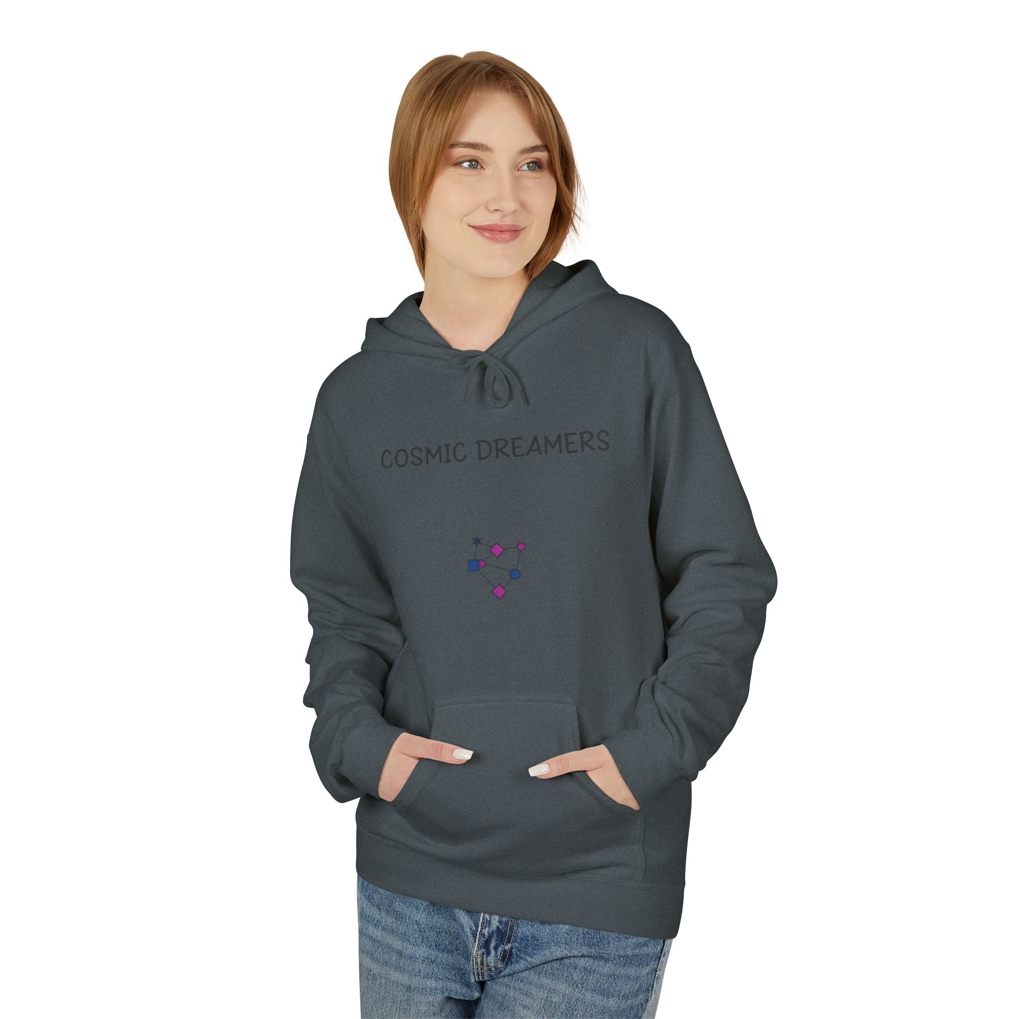 Cosmic Dreamers Hoodie | Night Sky Triptych, Stars, Moon