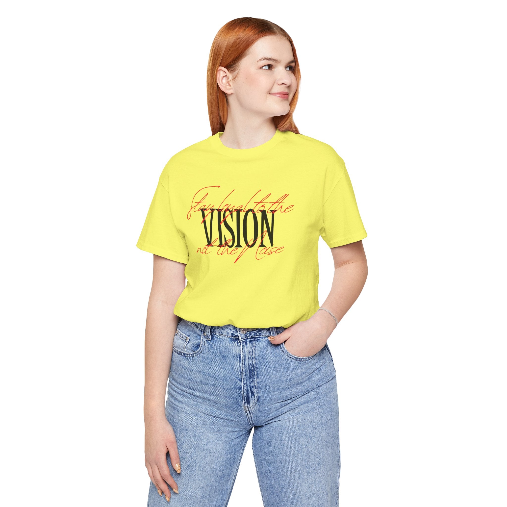 "Focus the Vision" Inspirational Graphic T‑Shirt