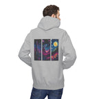 Cosmic Dreamers Hoodie | Night Sky Triptych, Stars, Moon